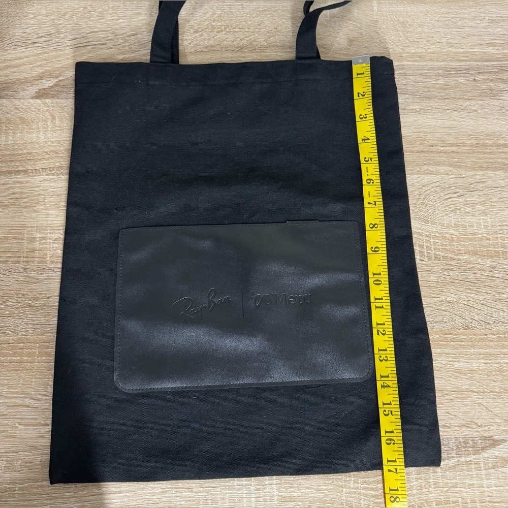 Black Canvas Tote Bag collaboration Ray-Ban and Meta - Picture 4 of 8